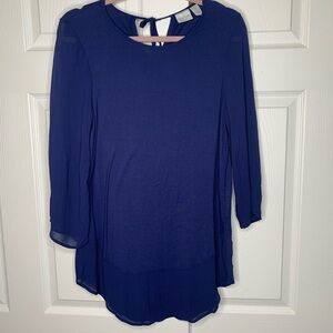 Chico’s | Sheer Sleeve | Long Sleeve | Tunic Top
